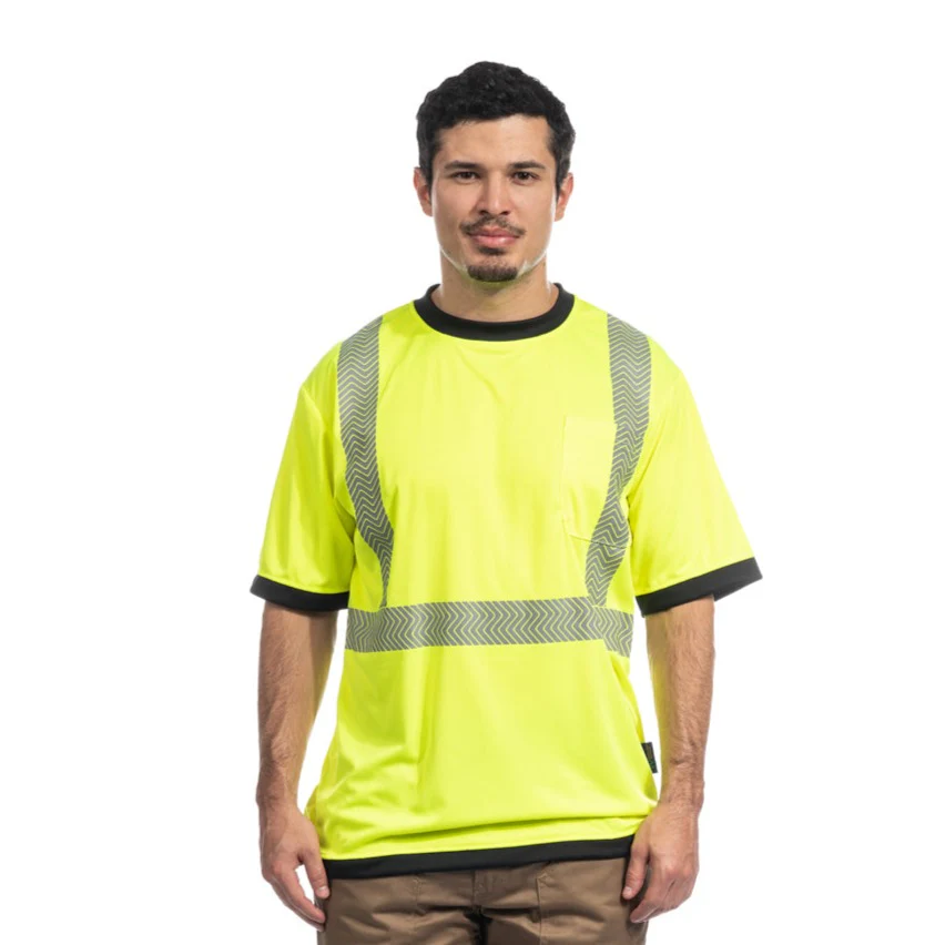 StretchLite Safety Hi-Vis Green T-Shirt - TS-991 BUY 3, SAVE $10 - Image 4