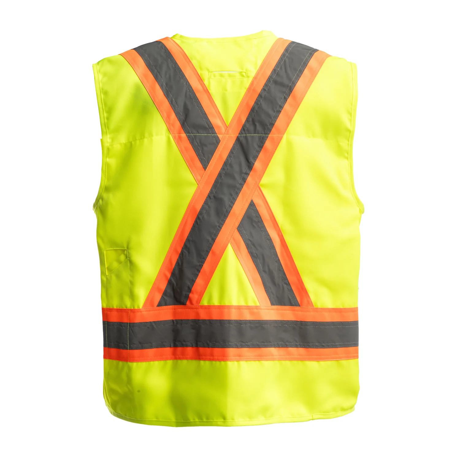 Delux Surveyor Hi-Vis Green Vest - TV20HVG - Image 2