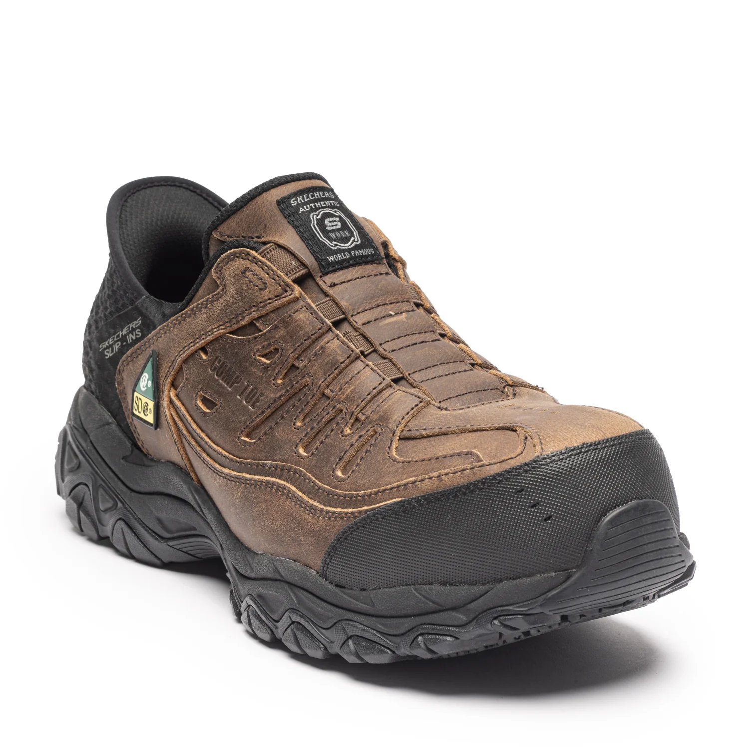 Holdredge-Ryker Men's Composite Toe Slip On Safety Shoes 200234BRN