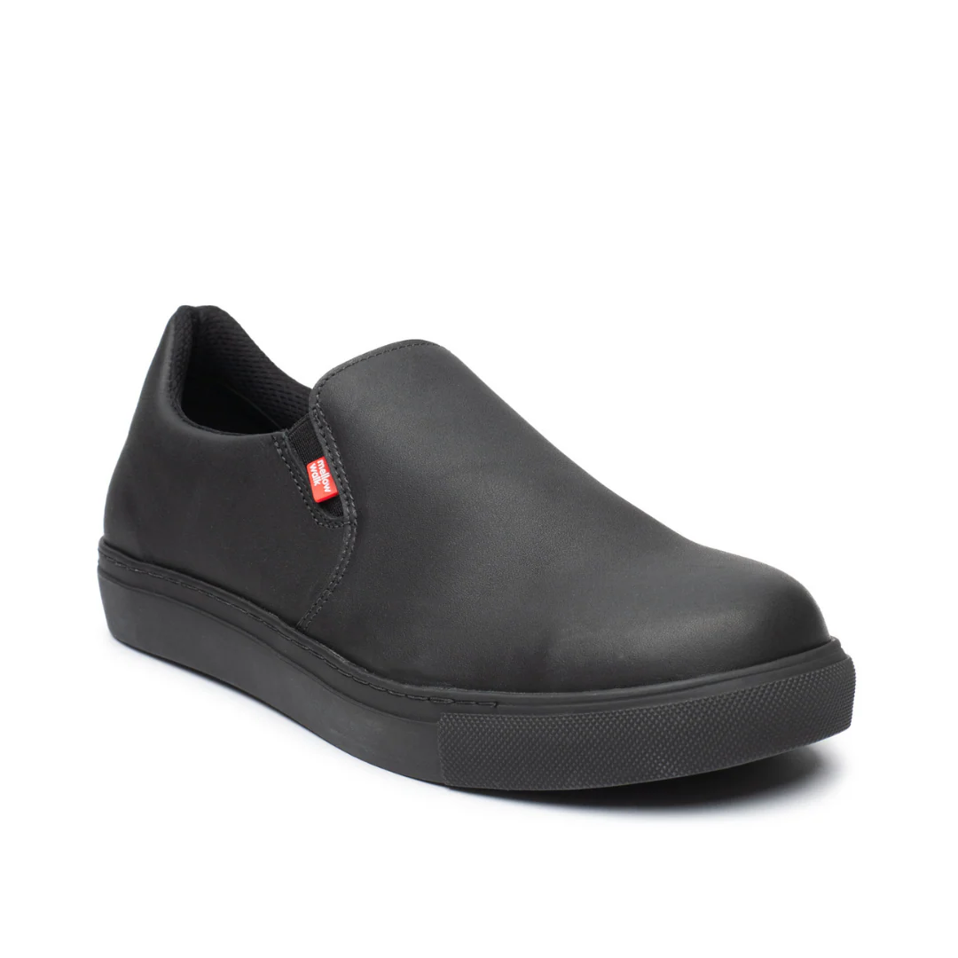 Jessica Black Women's Steel Toe Leather Safety Shoes 482339