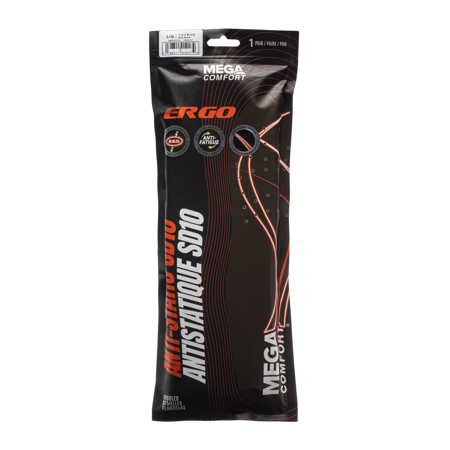 MEGAComfort Insole Ergo Anti-Static Insoles - MC-ESD - Image 3