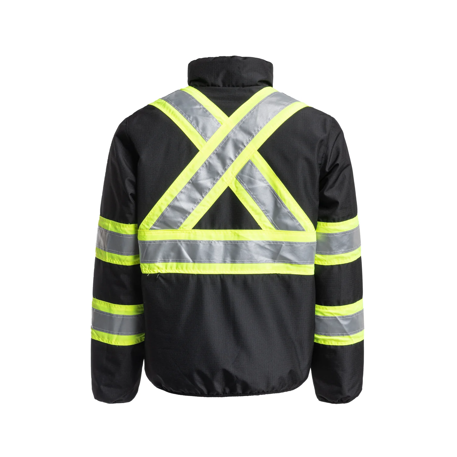 Ripstop Reversible Hi-Vis Black Jacket - SJ27HVB - Image 2