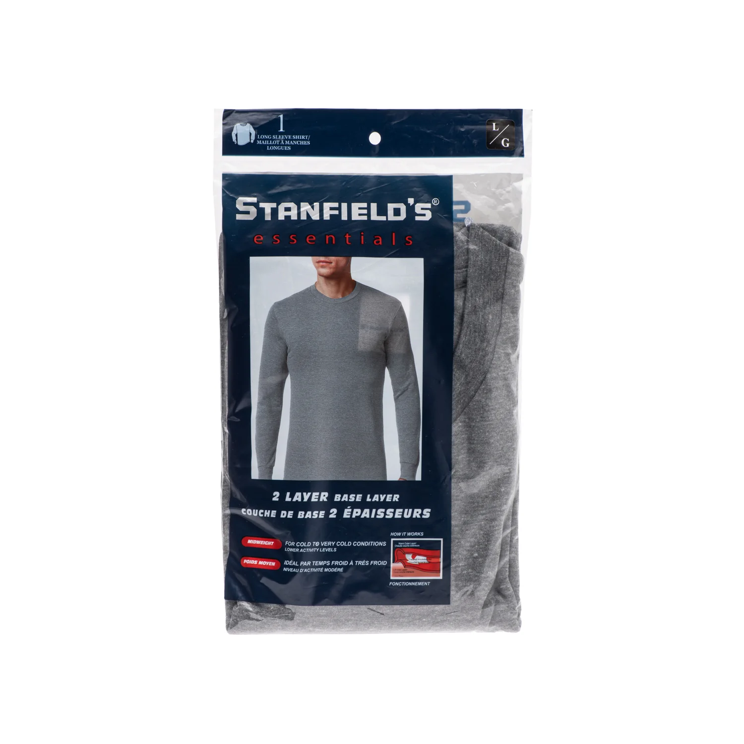 Stanfield's Essentials Men's 2 Layer Thermal Long Sleeve Shirt - U9547 - Image 3