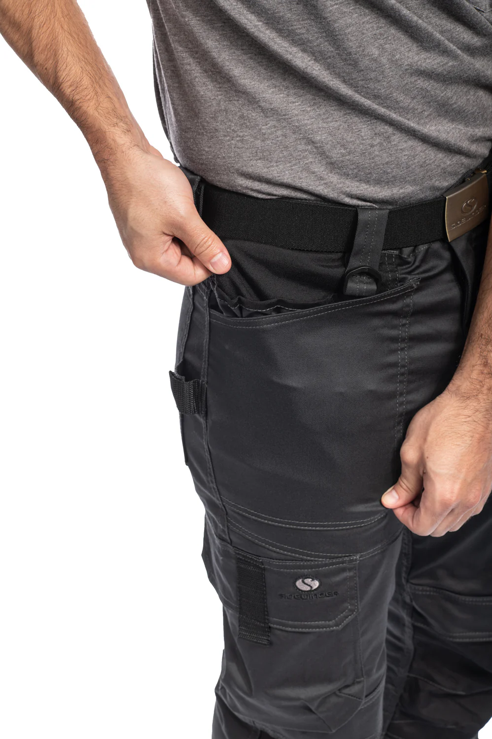 Stretch Work Pants W/ Holster Pockets - P790GRY BUY 2 SAVE $20 - Image 7