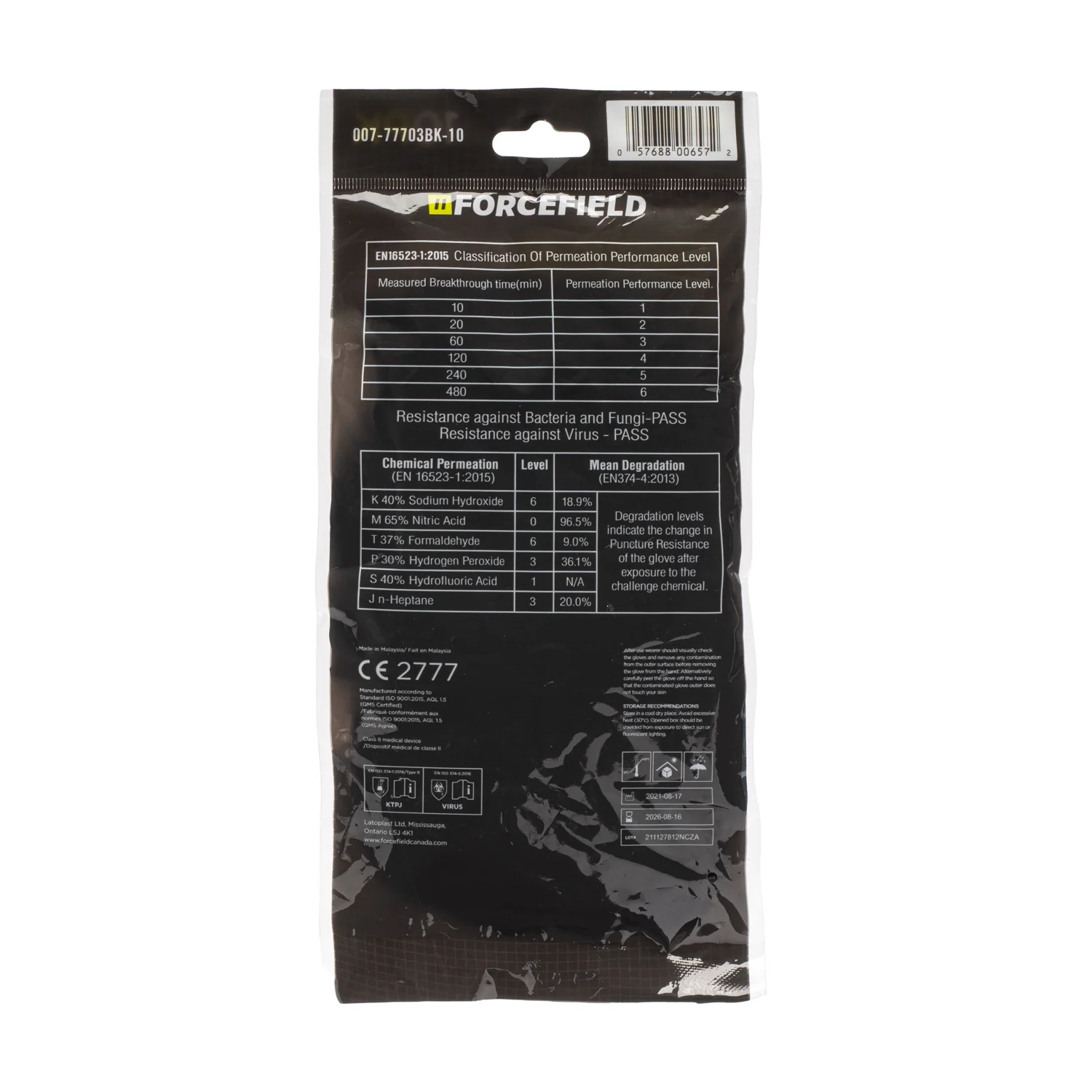 Tactical Plus Nitrile Disposable Gloves (10PK) - G77703BK - Image 4