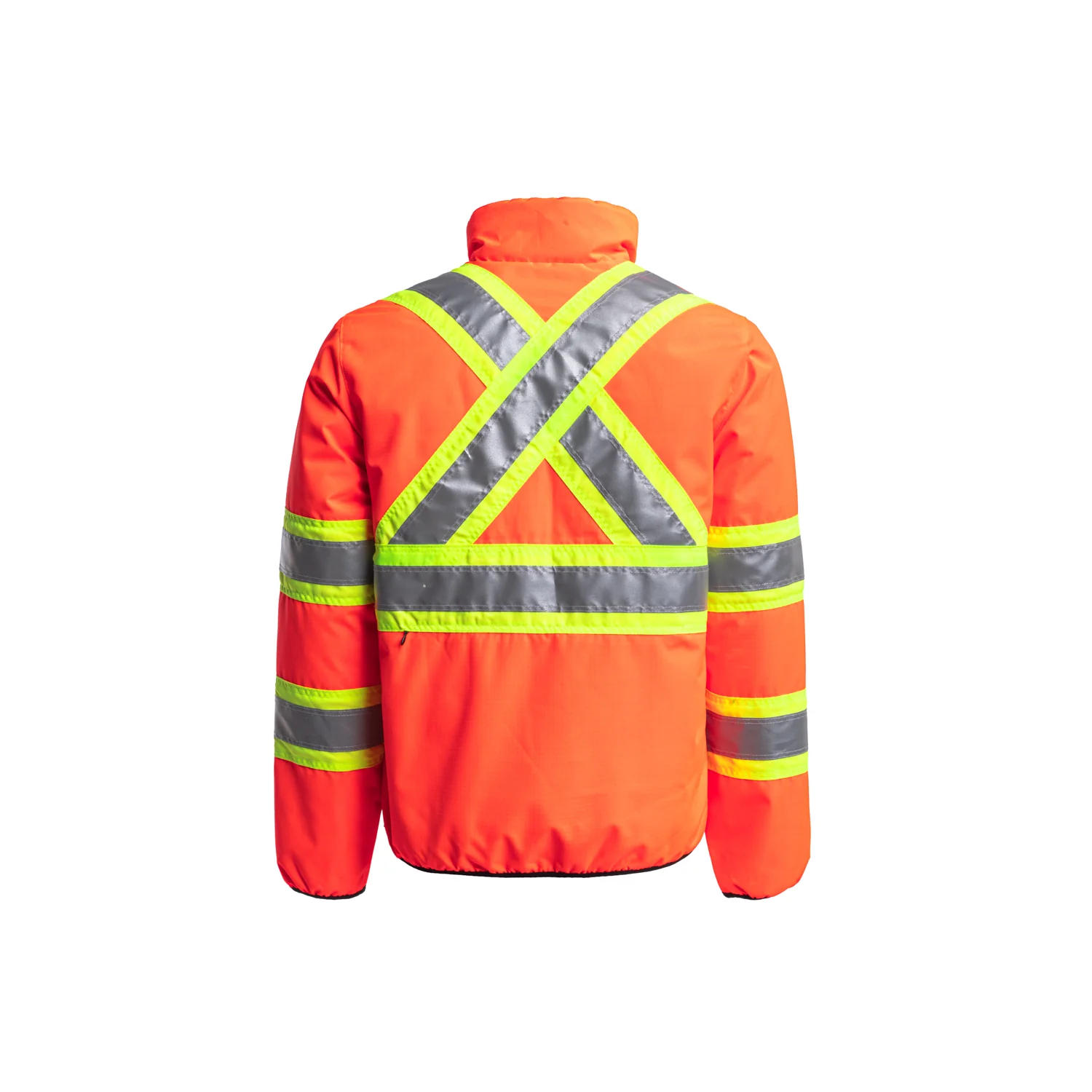 Ripstop Reversible Hi-Vis Orange Jacket - SJ27HVO - Image 2